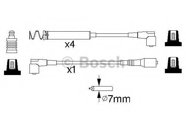 BOSCH 0986356746 Комплект дротів запалювання