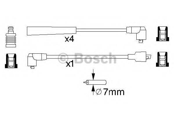 BOSCH 0986356759 Комплект дротів запалювання