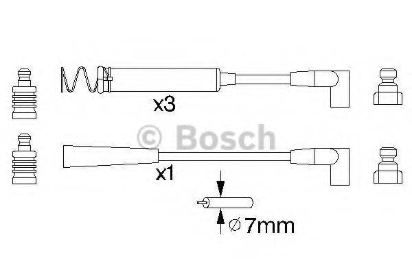 BOSCH 0986356779 Комплект дротів запалювання