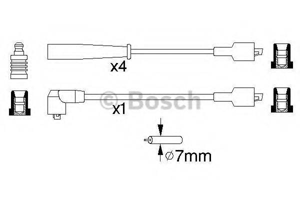 BOSCH 0986356815 Комплект дротів запалювання