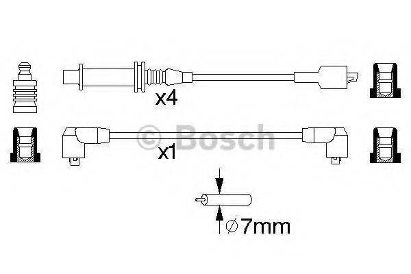 BOSCH 0986356848 Комплект дротів запалювання