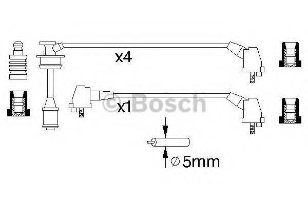 BOSCH 0986356930 Комплект дротів запалювання