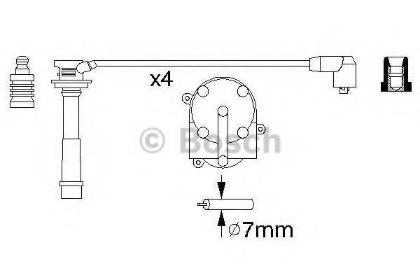 BOSCH 0986356931 Комплект дротів запалювання