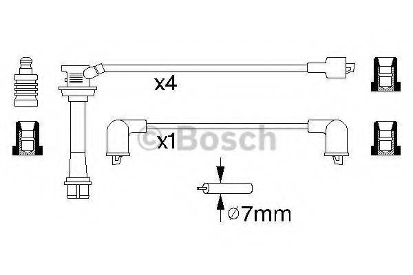 BOSCH 0986356939 Комплект дротів запалювання