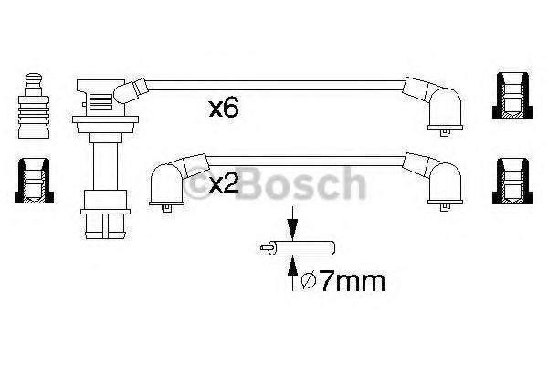 BOSCH 0986356956 Комплект дротів запалювання