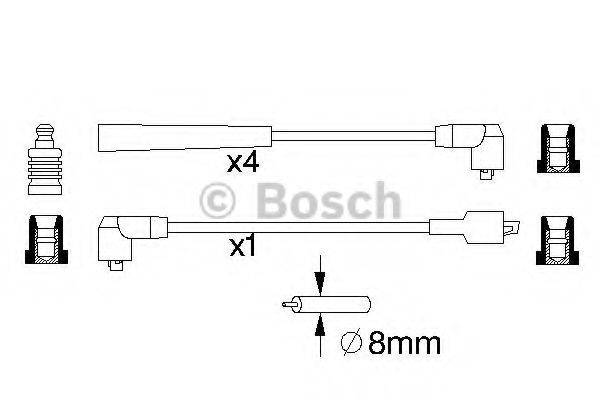 BOSCH 0986357012 Комплект дротів запалювання