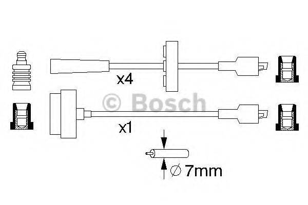 BOSCH 0986357077 Комплект дротів запалювання