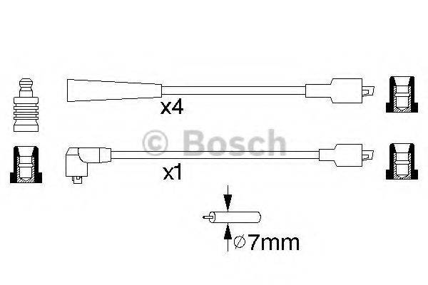 BOSCH 0986357135 Комплект дротів запалювання