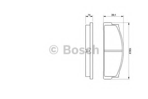 BOSCH 0986424420 Комплект гальмівних колодок, дискове гальмо