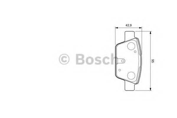 BOSCH 0986424594 Комплект гальмівних колодок, дискове гальмо