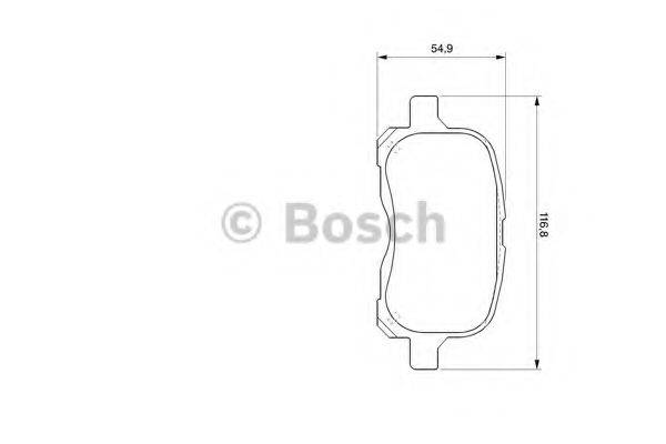 BOSCH 0986424692 Комплект гальмівних колодок, дискове гальмо