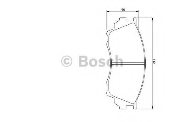 BOSCH 0986424753 Комплект гальмівних колодок, дискове гальмо