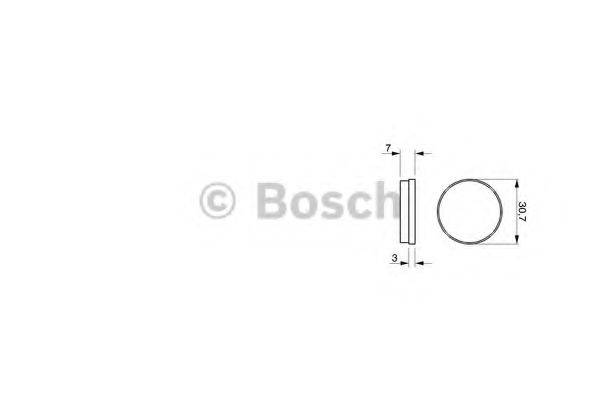 BOSCH 0986462850 Комплект гальмівних колодок, дискове гальмо