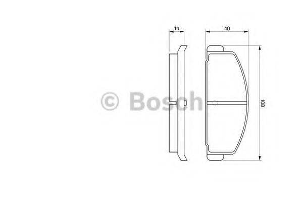 BOSCH 0986465931 Комплект гальмівних колодок, дискове гальмо