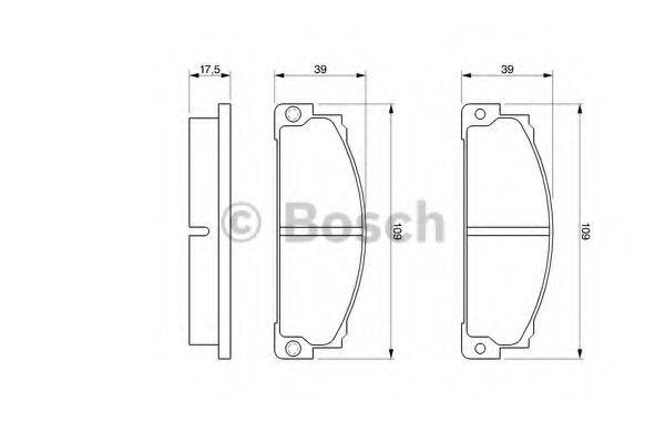 BOSCH 0986466471 Комплект гальмівних колодок, дискове гальмо