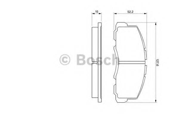 BOSCH 0986469550 Комплект гальмівних колодок, дискове гальмо