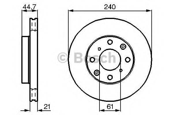 BOSCH 0986478115 гальмівний диск