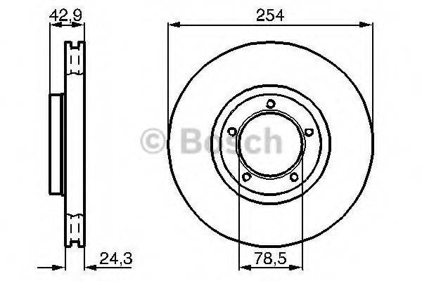 BOSCH 0986478160 гальмівний диск