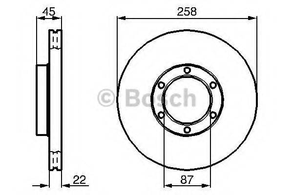 BOSCH 0986478271 гальмівний диск