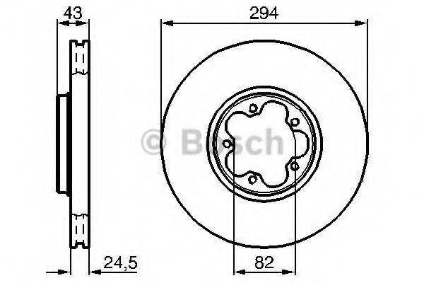 BOSCH 0986479B29 гальмівний диск