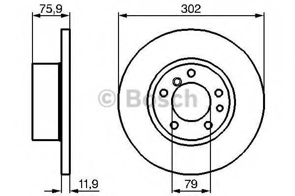 BOSCH 0986478319 гальмівний диск