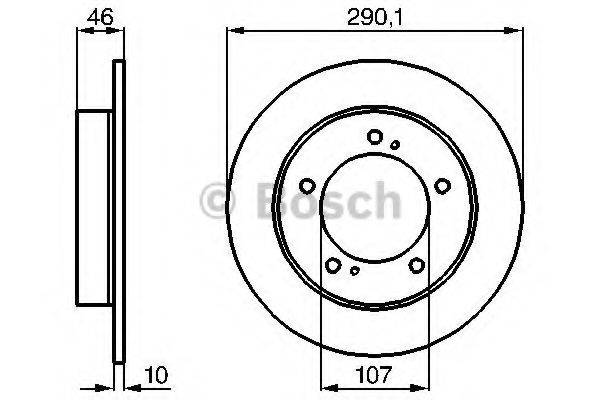 BOSCH 0986478377 гальмівний диск