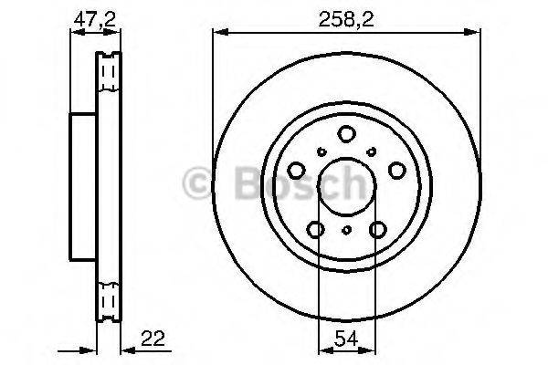 BOSCH 0986478396 гальмівний диск