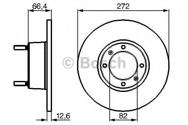 BOSCH 0986478402 гальмівний диск