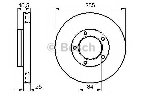 BOSCH 0986478452 гальмівний диск