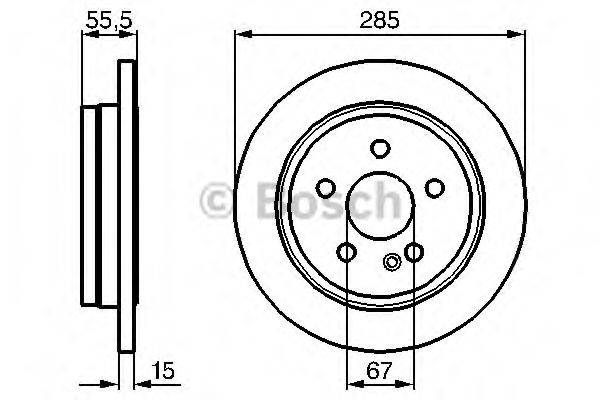 BOSCH 0986478469 гальмівний диск