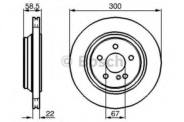 BOSCH 0986478473 гальмівний диск