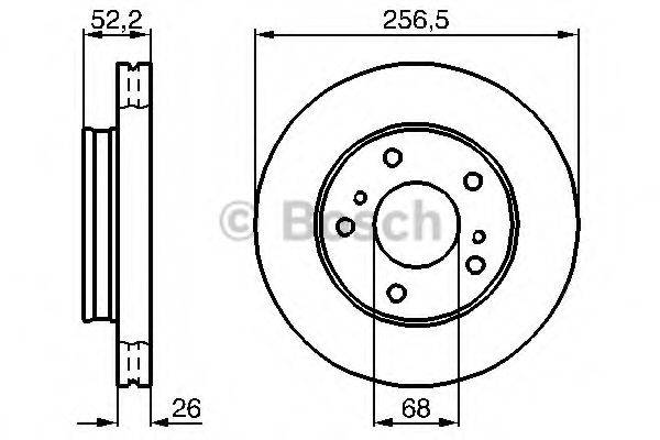 BOSCH 0986478485 гальмівний диск