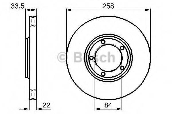 BOSCH 0986478530 гальмівний диск