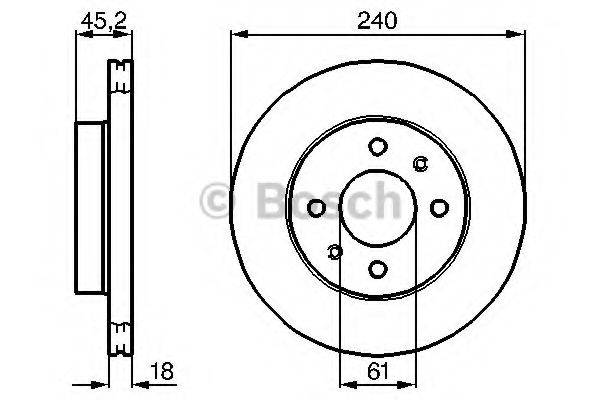 BOSCH 0986478533 гальмівний диск