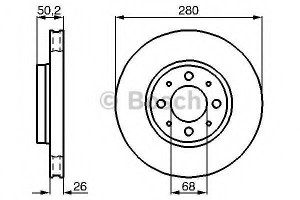 BOSCH 0986478602 гальмівний диск