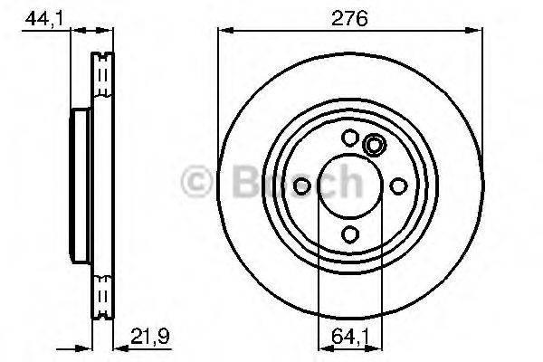 BOSCH 0986479B39 гальмівний диск