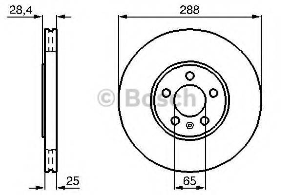 BOSCH 0986478619 гальмівний диск