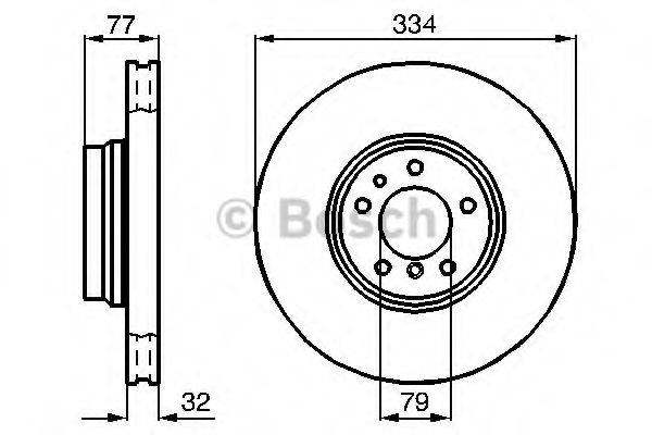 BOSCH 0986478623 гальмівний диск