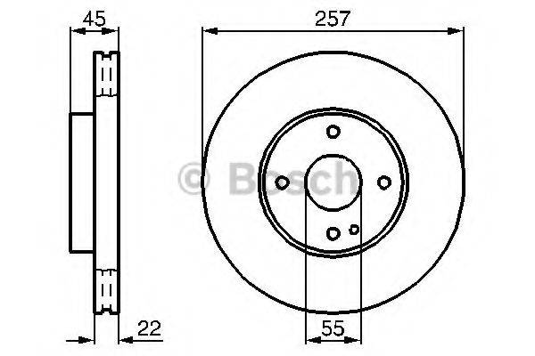 BOSCH 0986478638 гальмівний диск