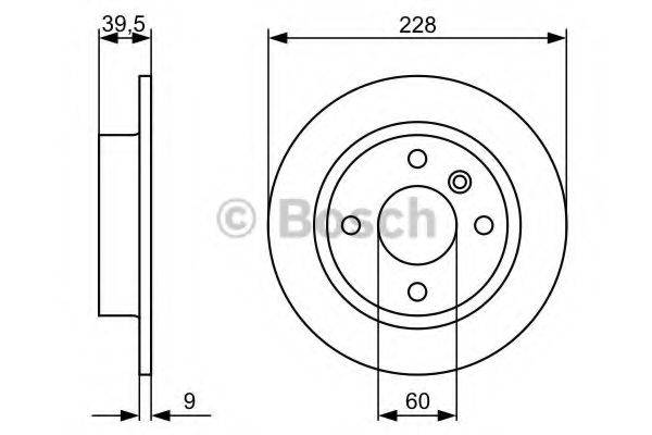 BOSCH 0986478644 гальмівний диск