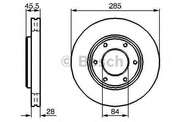 BOSCH 0986478693 гальмівний диск