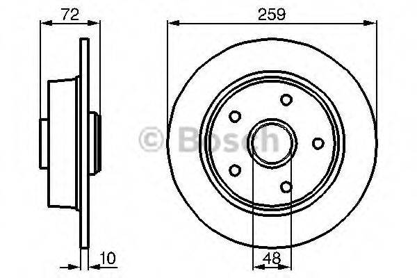 BOSCH 0986478700 гальмівний диск