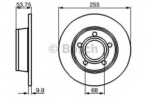 BOSCH 0986478704 гальмівний диск