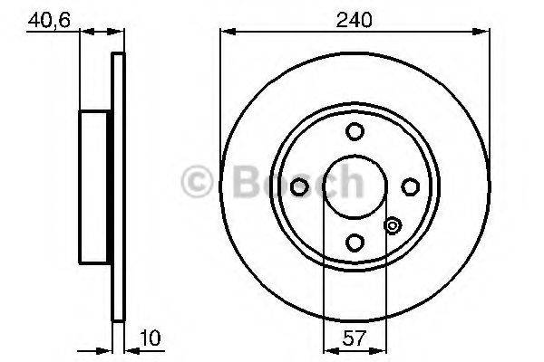 BOSCH 0986478731 гальмівний диск