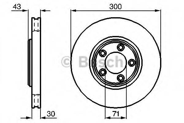 BOSCH 0986478778 гальмівний диск