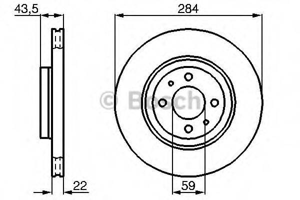 BOSCH 0986479B49 гальмівний диск