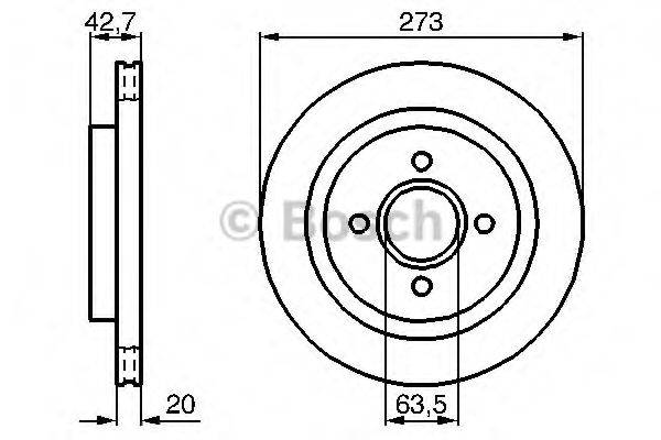 BOSCH 0986478816 гальмівний диск