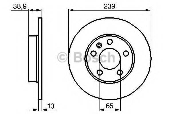 BOSCH 0986478894 гальмівний диск