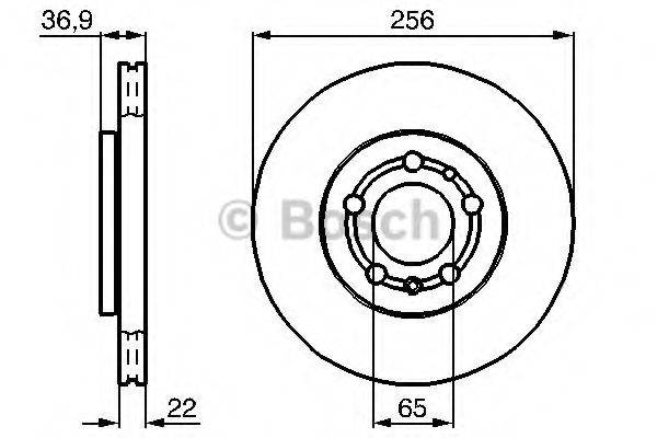 BOSCH 0986478988 гальмівний диск