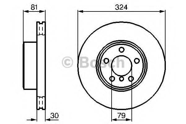 BOSCH 0986479002 гальмівний диск